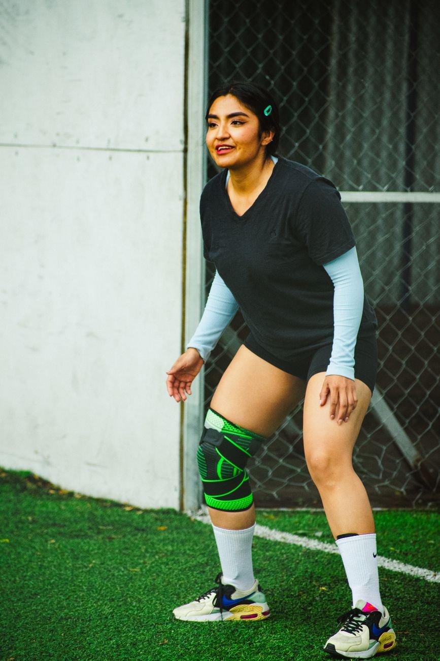 best knee brace for golf worn on an athlete's knee for support and stability