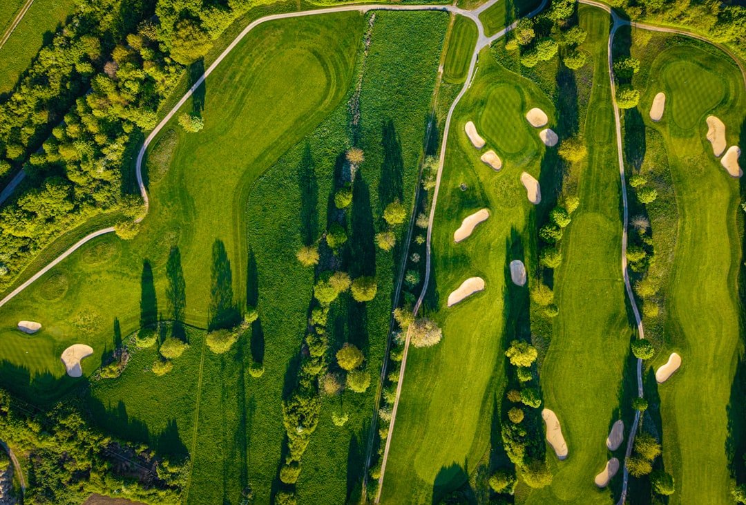 How much does it cost to build a golf course - aerial view of a finished golf course